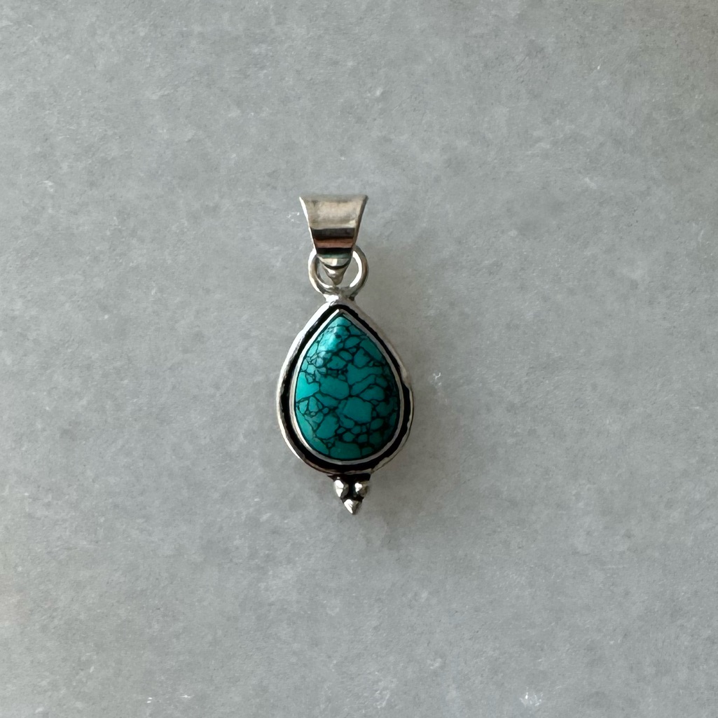 Nwot Sundance Sedona Pendant, Turquoise, Sterling Silver